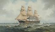 Henry J. Morgan HMS 'Penelope' oil painting